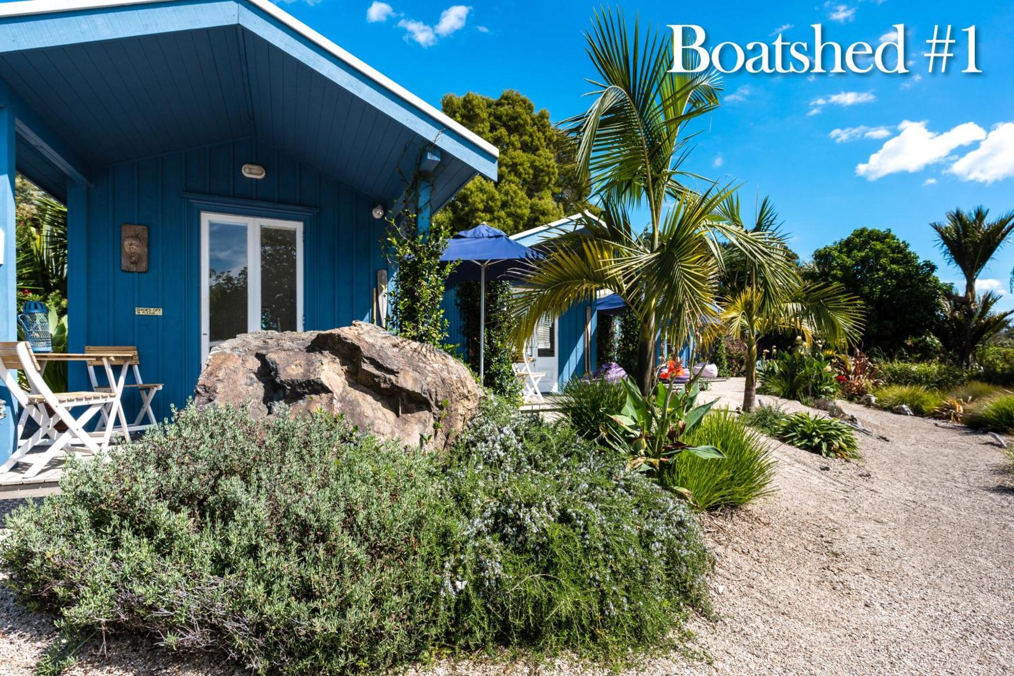 Boatsheds On The Bay, Waiheke Island Daire Ostend Oda fotoğraf